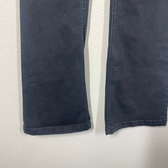 WHBM Womens Size 8 Flare Jeans Pants Black Cotton Blend Mid Rise Pockets Stretch - Picture 2 of 8